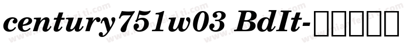 century751w03 BdIt字体转换